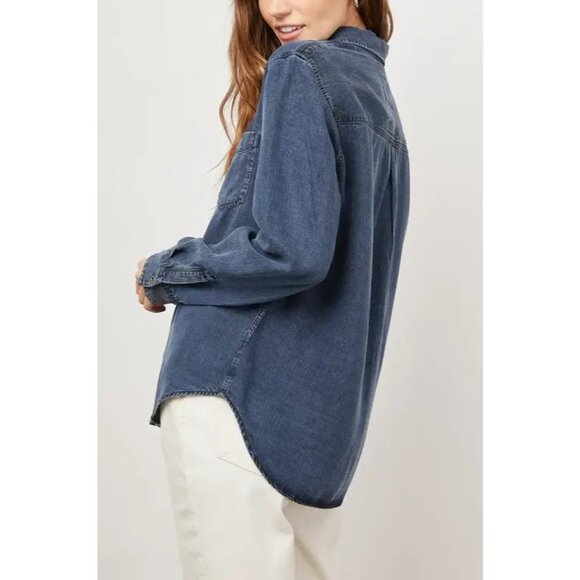 Rails Ingrid Denim Shirt in Blue - Picture 3 of 5
